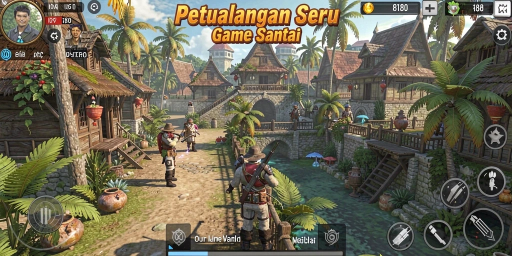 Tampilan warna-warni yang menarik dalam gameplay Casual 8180.