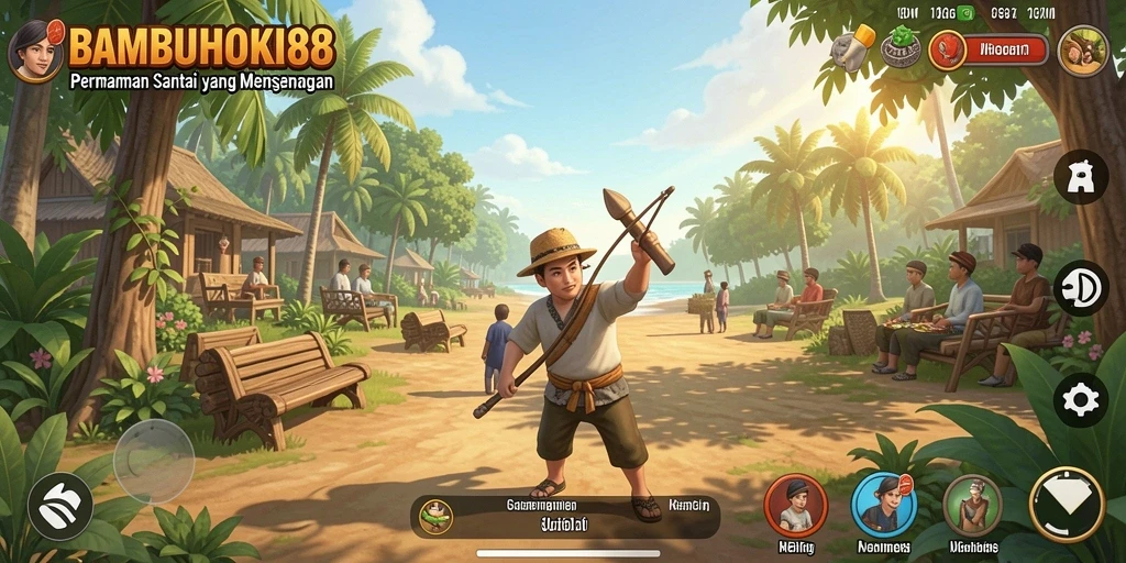 Tampilan seru dari gameplay BAMBUHOKI88 yang menarik dan menghibur.
