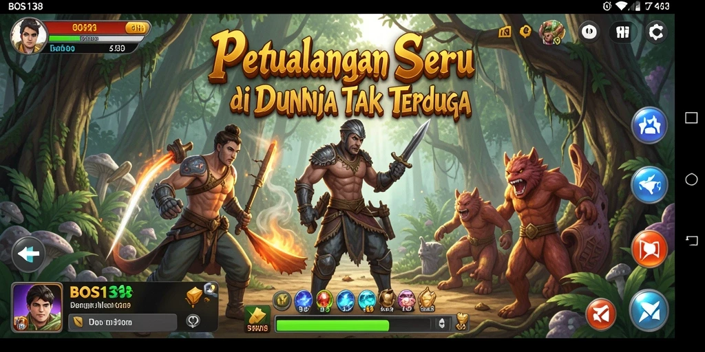 Screenshot menampilkan momen mendebarkan dalam permainan petualangan.