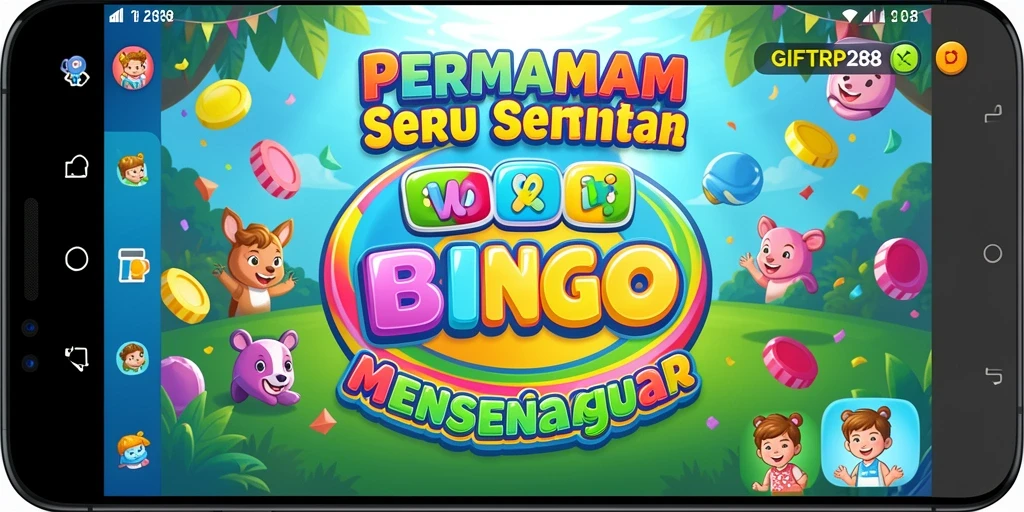 Tampilan gameplay Bingo yang seru dan interaktif di GIFTRP288.
