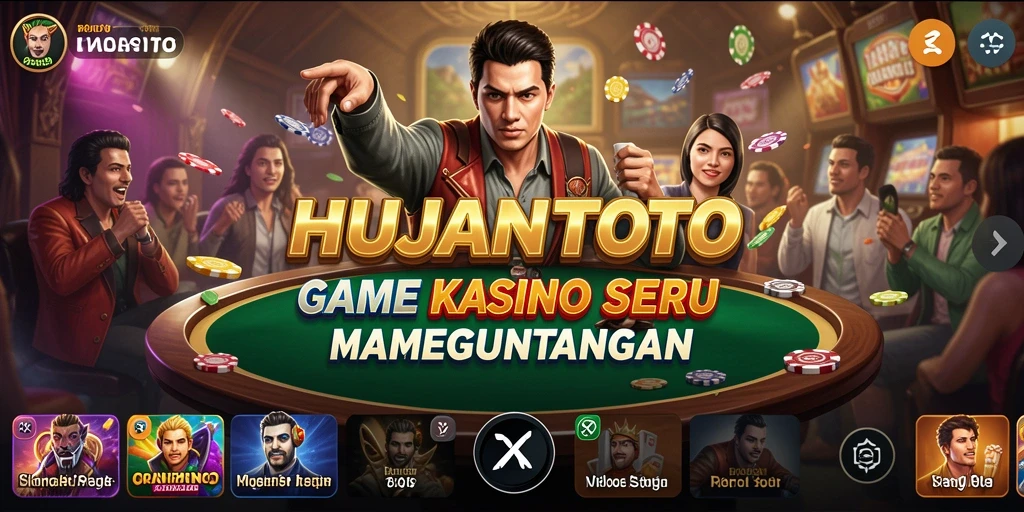 Tampilan seru dari gameplay HUJANTOTO yang mengasyikkan