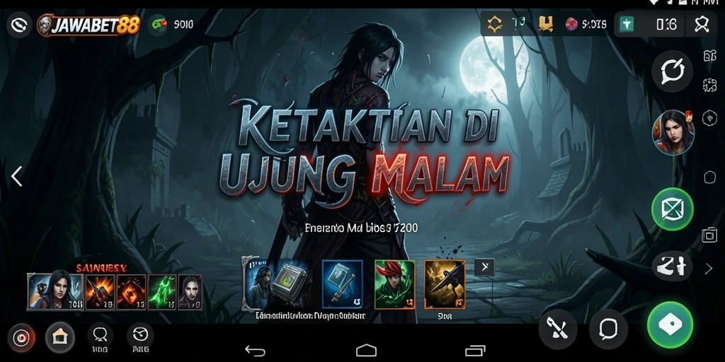 Tangkapan layar dari gameplay <strong>JAWABET88</strong> menggambarkan atmosfer horror yang mencekam.