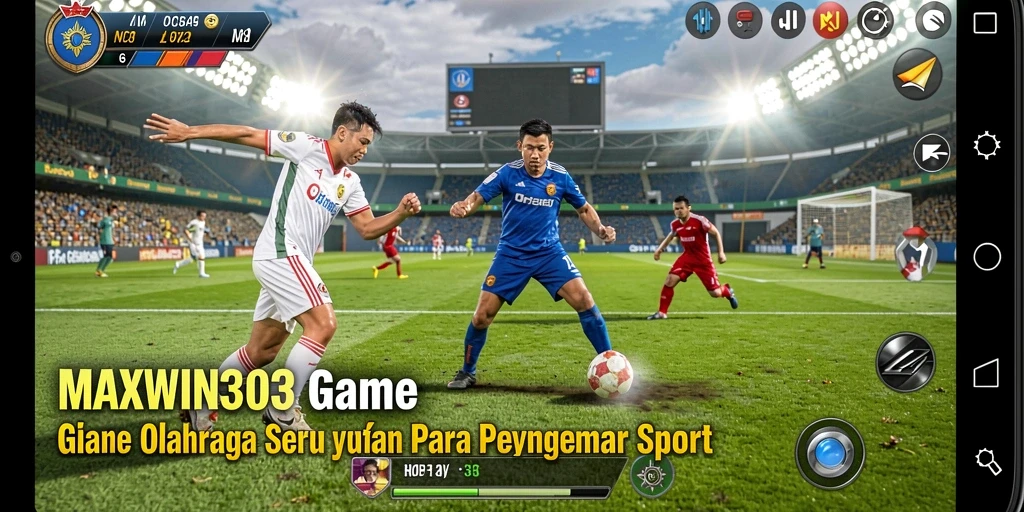 Tampilan gameplay seru di MAXWIN303 dengan berbagai cabang olahraga.