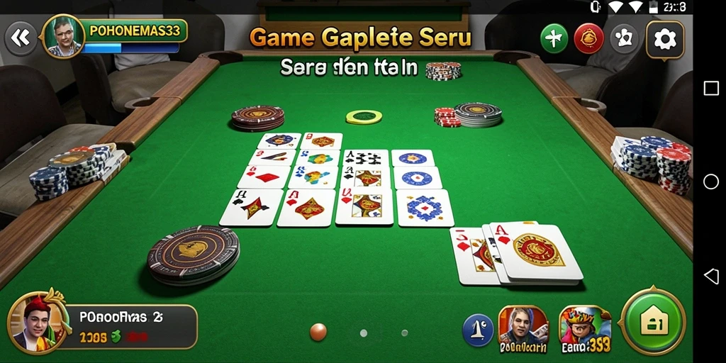 Tampilan gameplay seru dari POHONEMAS33 yang penuh strategi Gaple.