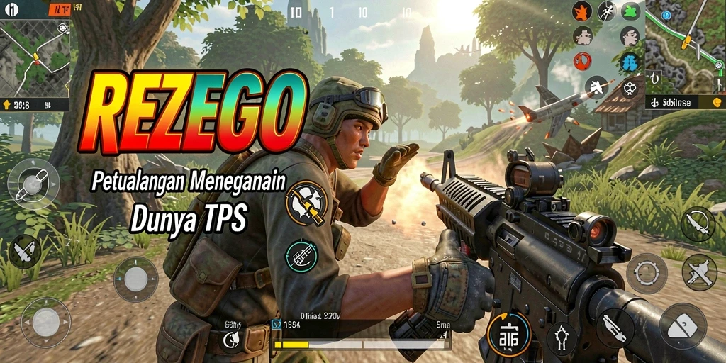 Tampilan gameplay seru dan menegangkan di REZEGO.