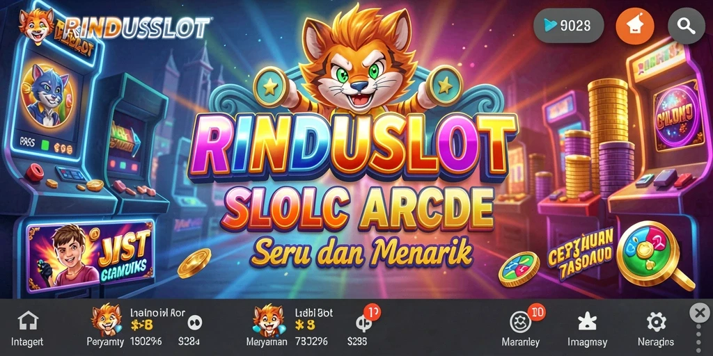 Tampilan gameplay RINDUSLOT dengan mesin slot yang menantang dan grafis menarik.
