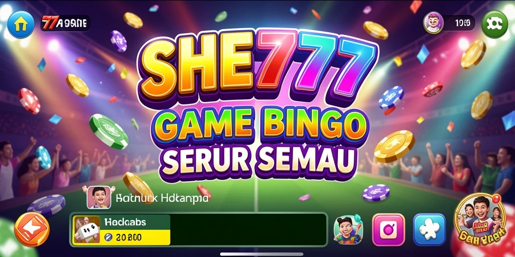 Tangkapan layar gameplay SHE777 menampilkan suasana permainan Bingo yang mengasyikkan.