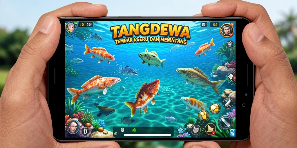 TANGANDEWA menampilkan aksi seru dalam menangkap ikan.