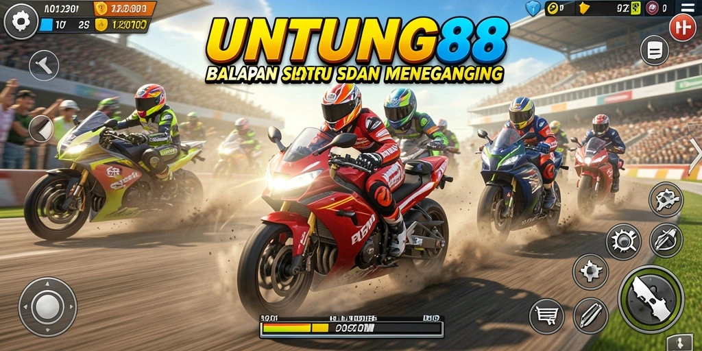 Gameplay seru balapan motor dalam UNTUNG88 dengan grafik yang menakjubkan.